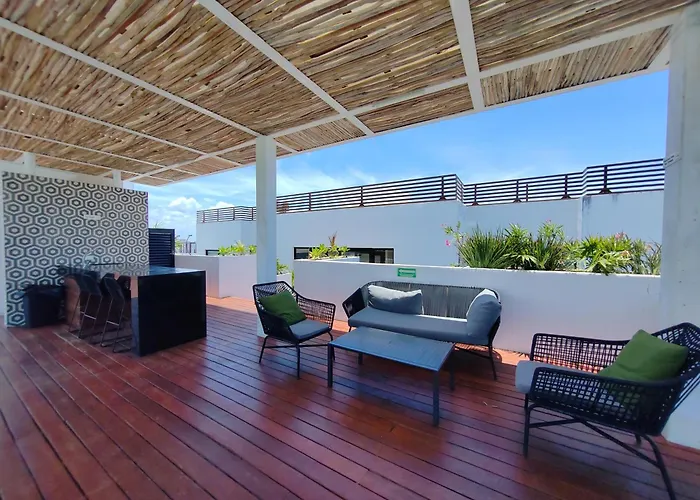 Apartamento Precioso Estudio En Excelente Zona De Playa Del Carmen-pool-gym By Yeah